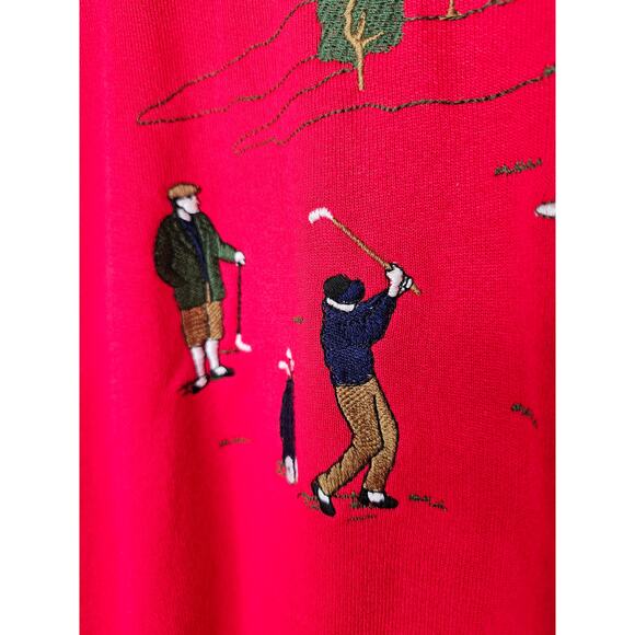 Vintage Golf Embroidered Sweatshirt Concept Leisurerwear Men's Size Large - Picture 2 of 8